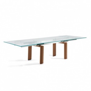 Cantoni Modern Furniture Montecarlo Glass Dining Table