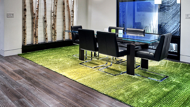 Modern Cantoni Furniture Dining Room green Jasper Rug