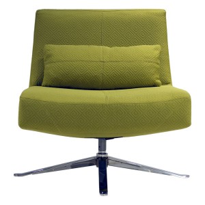 Hugo Swivel Modern Chair by American Leather