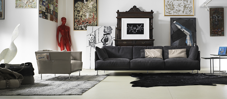 Modern Gamma Jack Sofa and Trench Armchair-Cantoni furniture