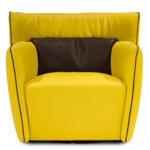 Gamma Tulip Chair-Cantoni Modern Furniture-Yellow inspired rooms