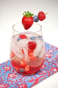 Red, White & Blue Sangria-4th of July Cantoni Cocktail