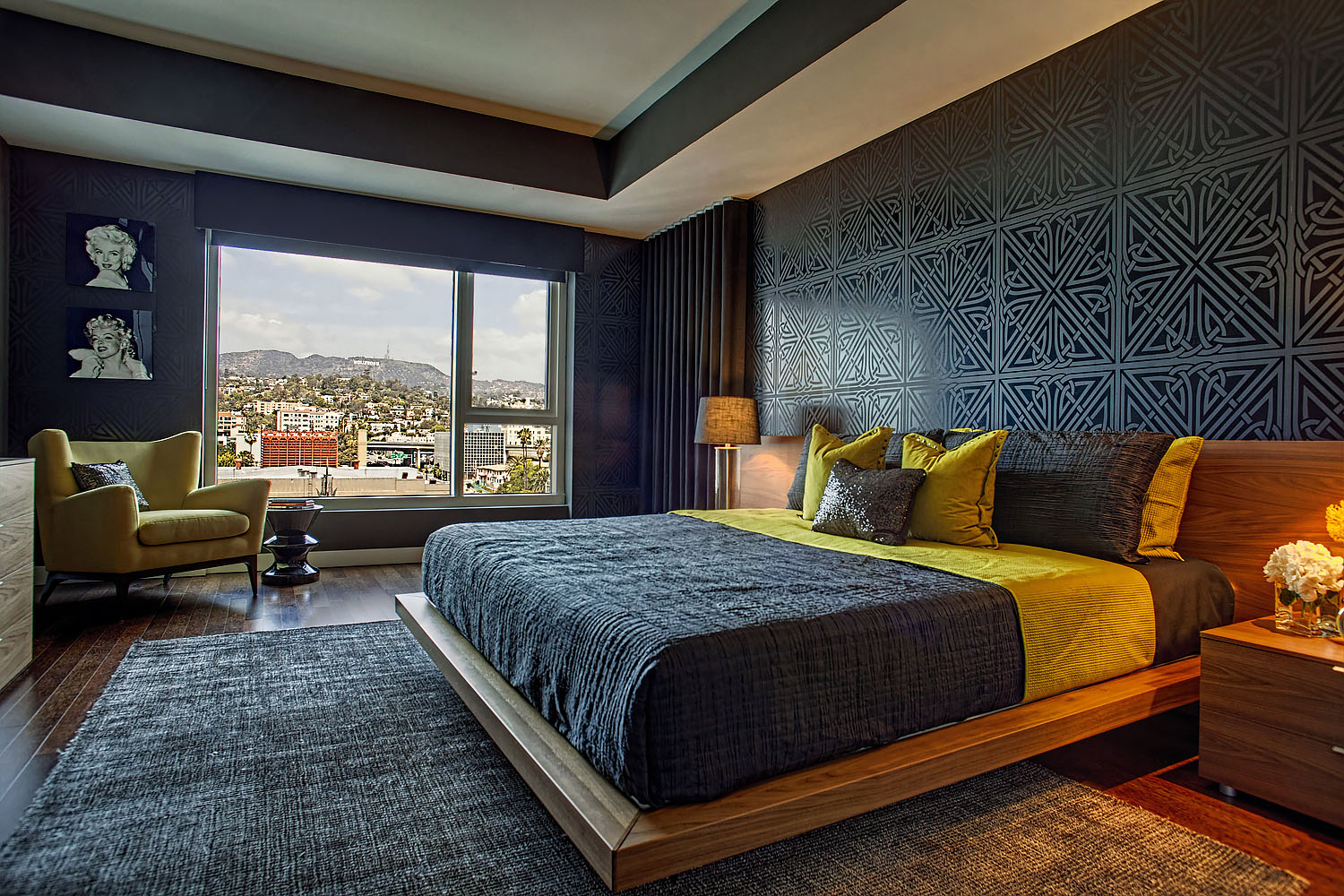 Midcentury modern meets Hollywood glam at the W Hollywood-Kyle Spivey-Cantoni
