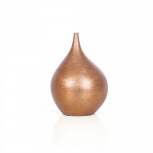Small Bronze Raindrop Vase-Cantoni