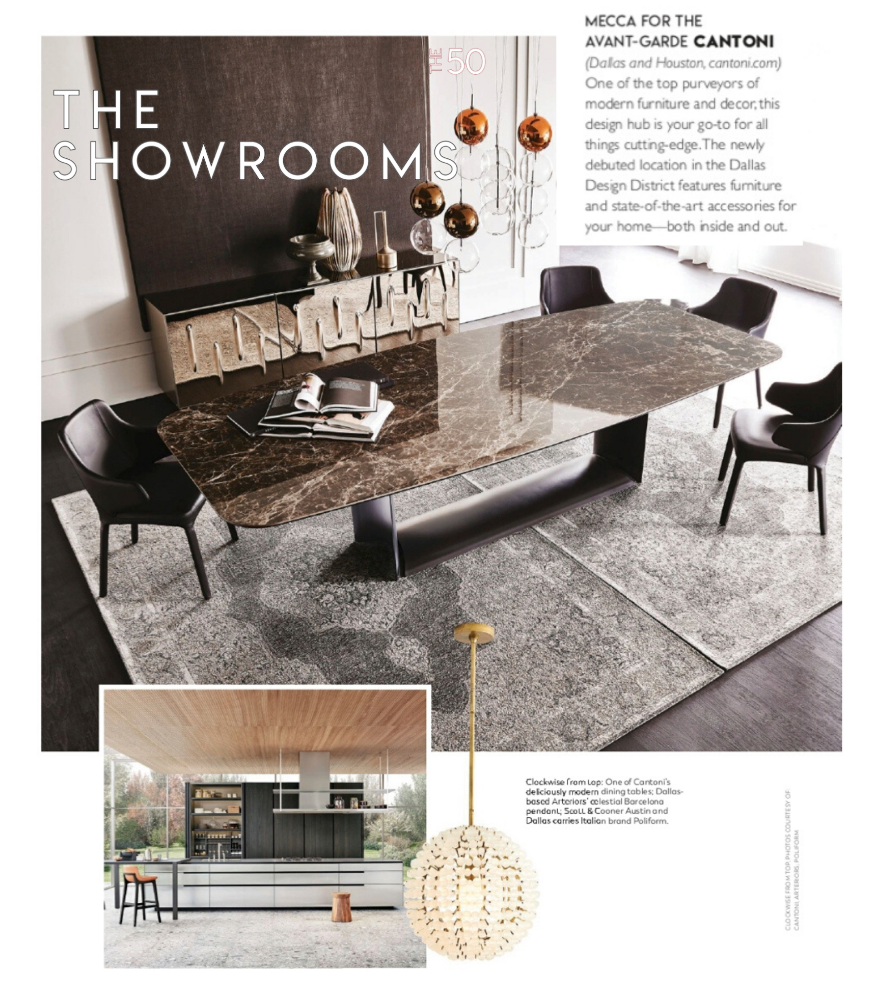 Cantoni Recognized in Modern Luxury Interiors Texas Top 50