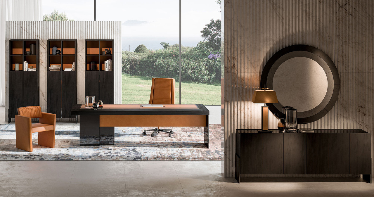 Create a Commanding Office with Malerba’s Black & More Collection