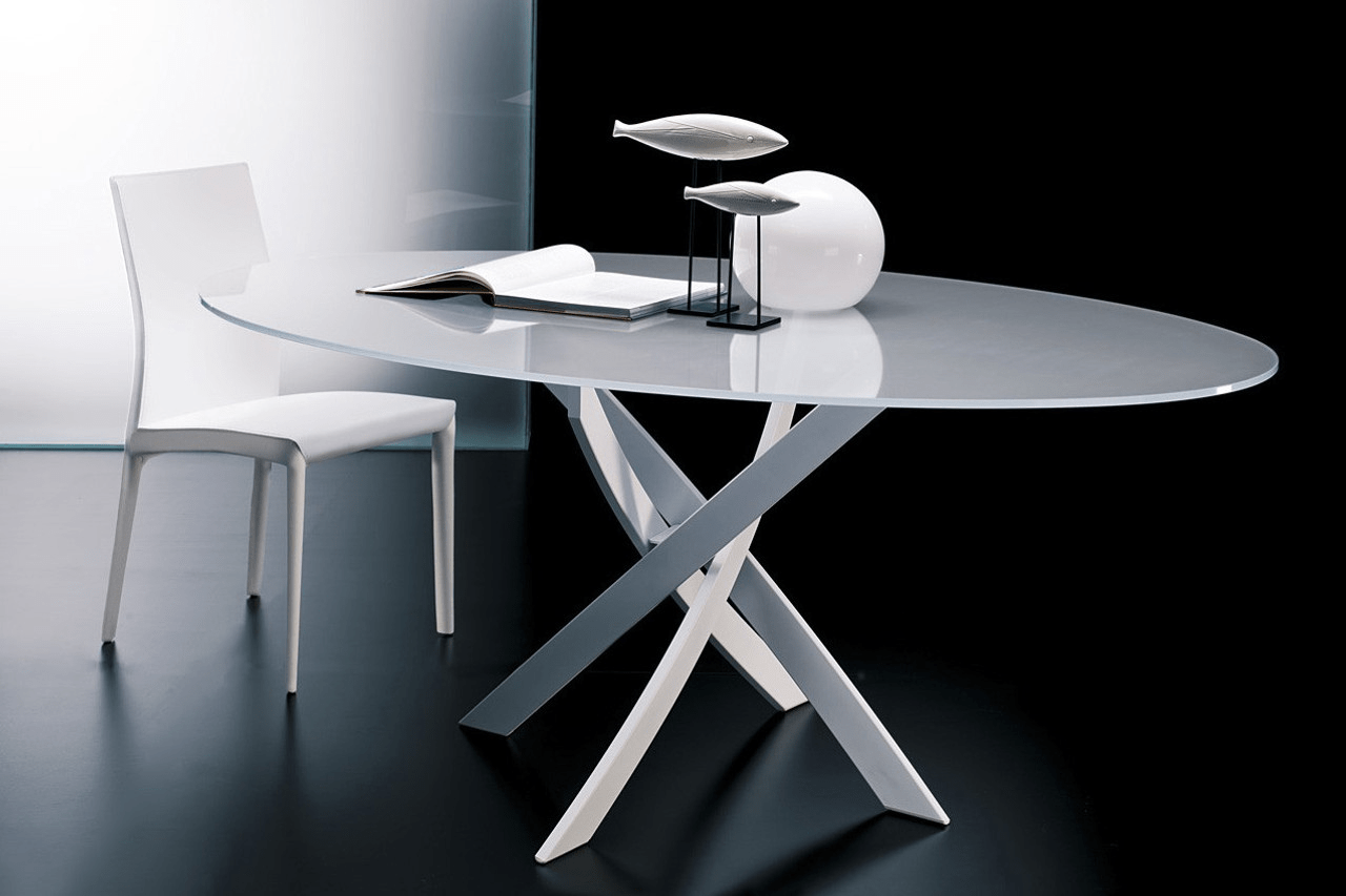 Barone Dining Table - Matte White Base